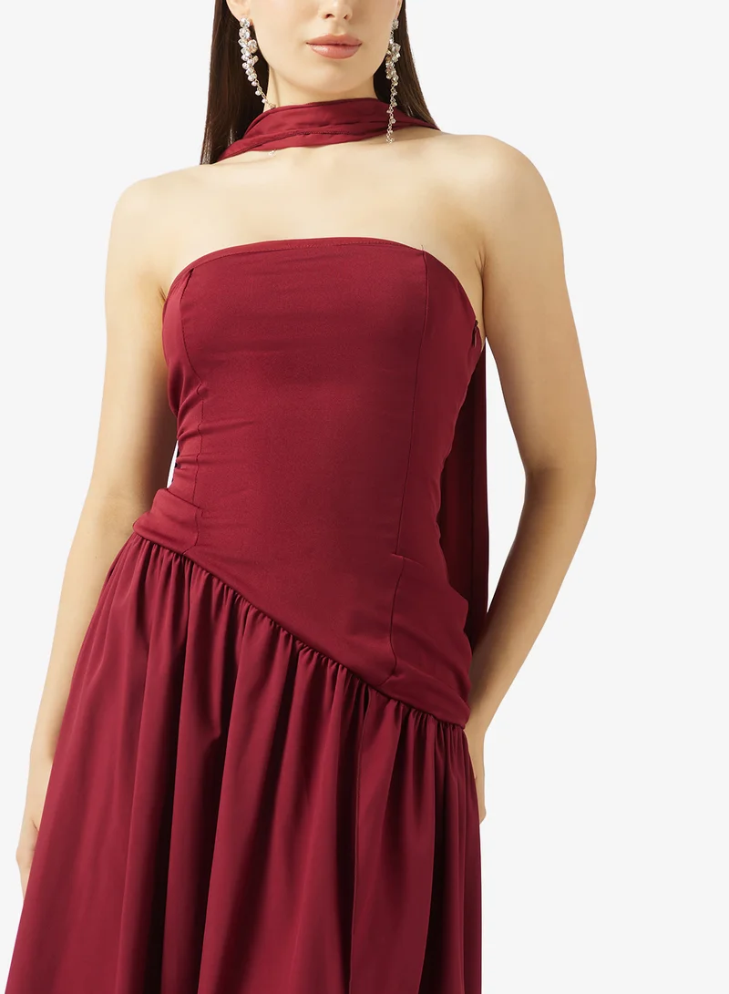 Ella Limited Edition  Bandeau Peplum Dress for Women | Best Price UAE